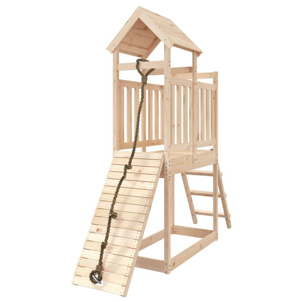 Helloshop26 - Maisonnette de jeu avec mur d'escalade 229 x 64 x 214 cm bois massif de pin - Imagen 2