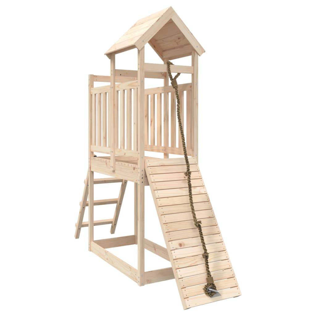 Helloshop26 - Maisonnette de jeu avec mur d'escalade 229 x 64 x 214 cm bois massif de pin - Imagen 1