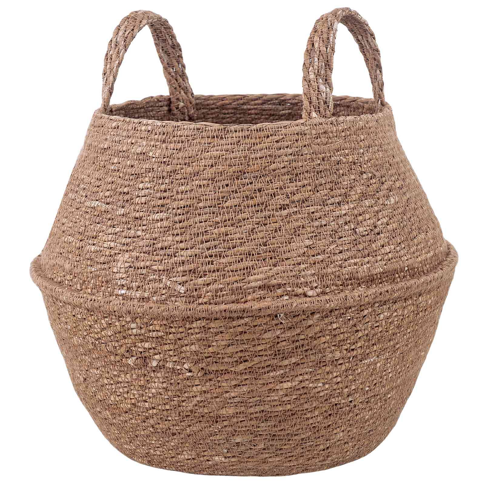 Pot de fleurs herbe de mer naturel 32 x 32 x 32 cm - PANGIVO