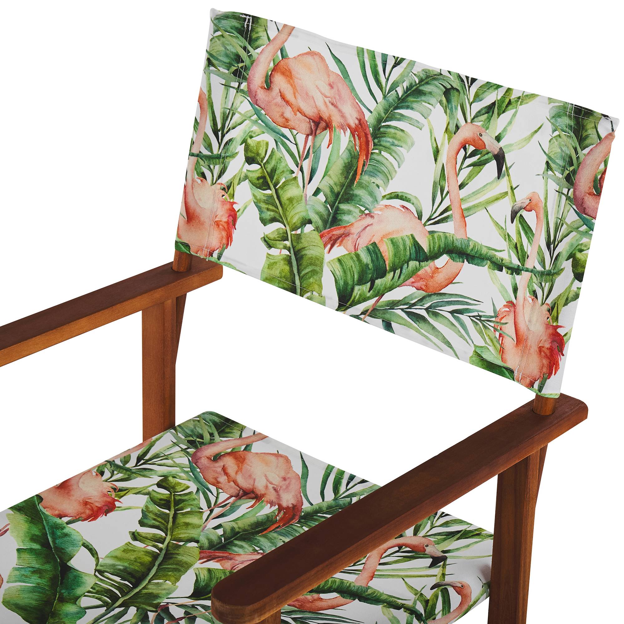 Beliani - Chaise de jardin Tissu Marron foncé CINE - Beliani - Imagen 5