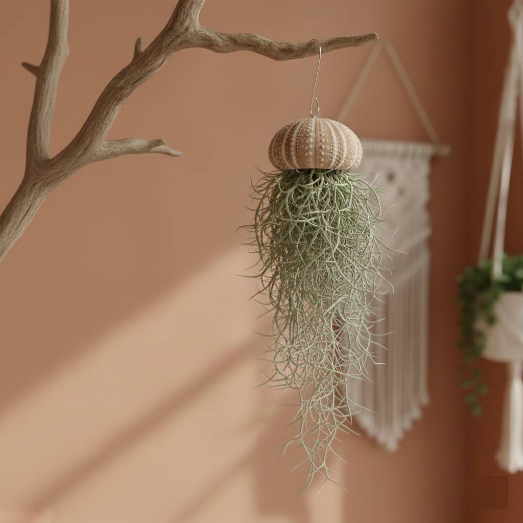 Jellyfish Set de 3 - Tillandsia Usneoides Plantes Aériennes Oursins - Image 2