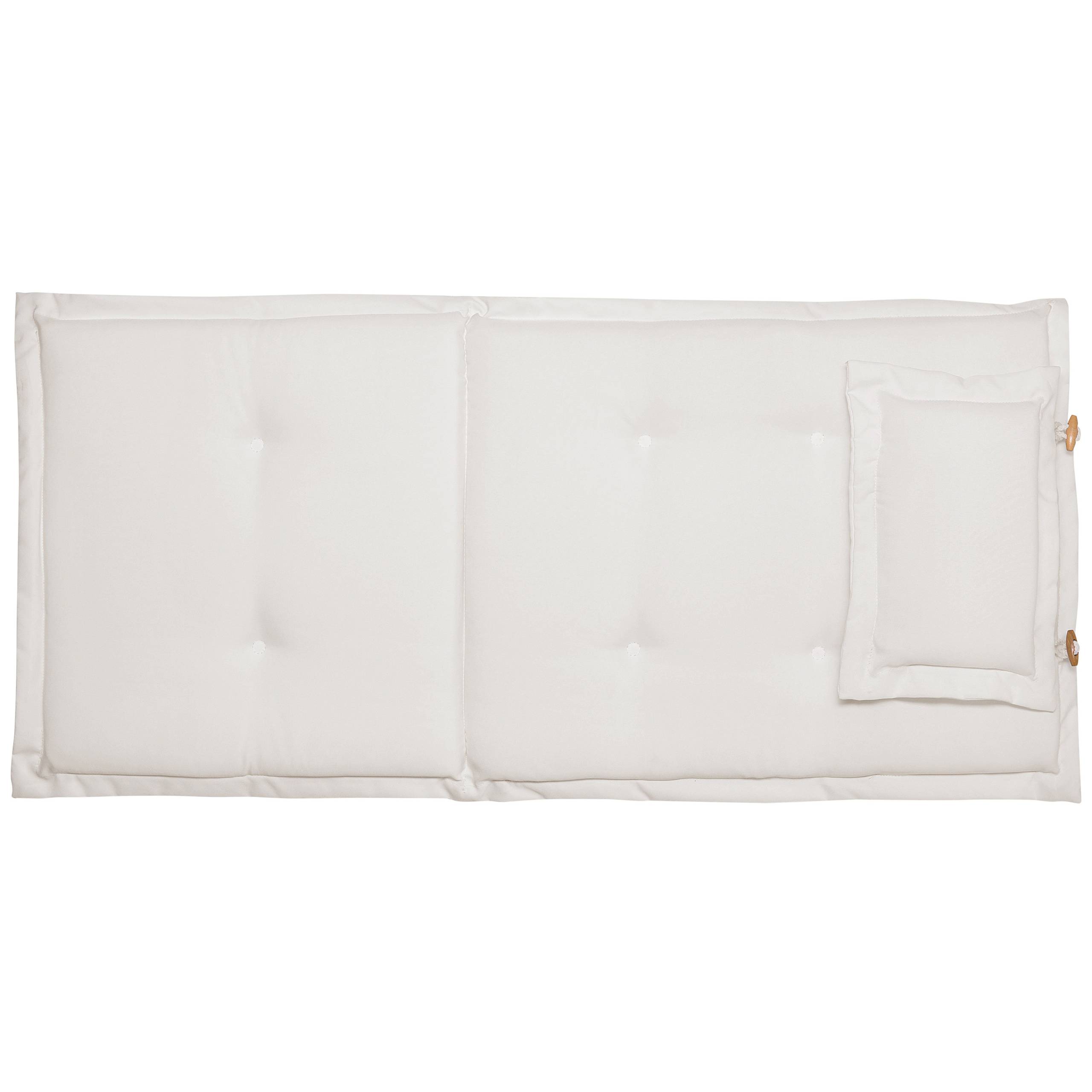 Beliani - Coussin d'assise d'extérieur Polyester Blanc cassé MAUI - Beliani - Imagen 4