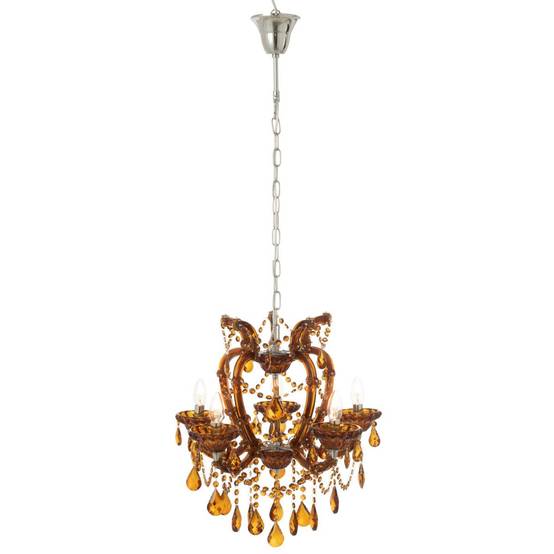 J-Line - Lustre en Verre "Antique" 57cm Marron - Image 2
