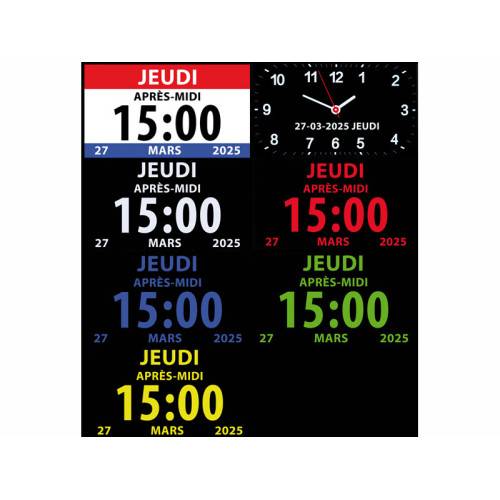Horloge numérique avec fonction cadre photo et rappel MAGNETICLAND - Image 5