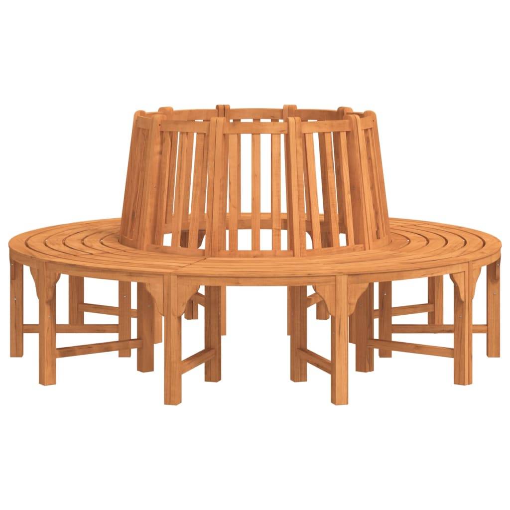 Helloshop26 - Banc de jardin meuble de patio d'extérieur terrasse de tour d'arbre rond diamètre 208 cm bois massif eucalyptus - Imagen 1