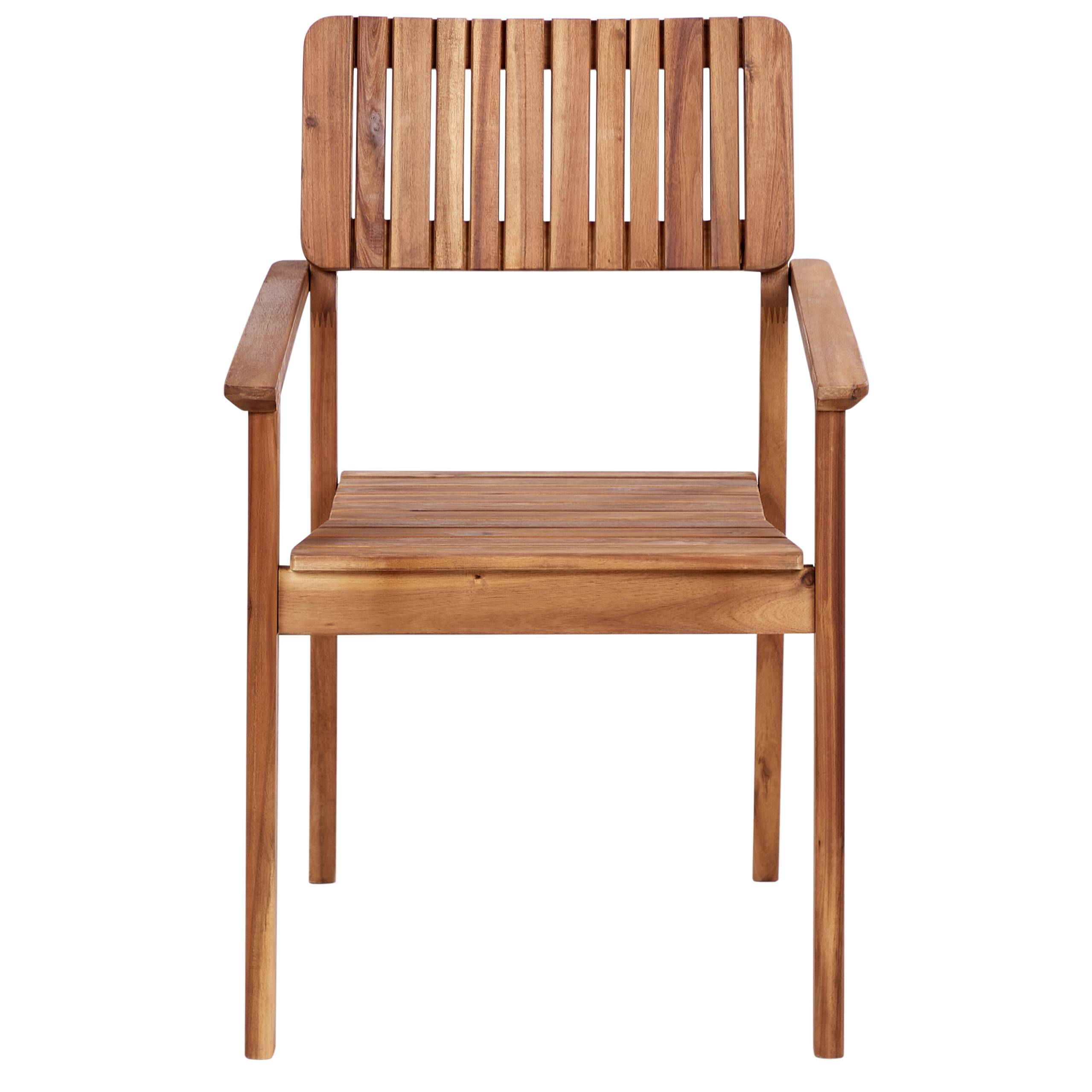 Beliani - Chaise de jardin Acacia Marron AGELLO - Beliani - Imagen 5