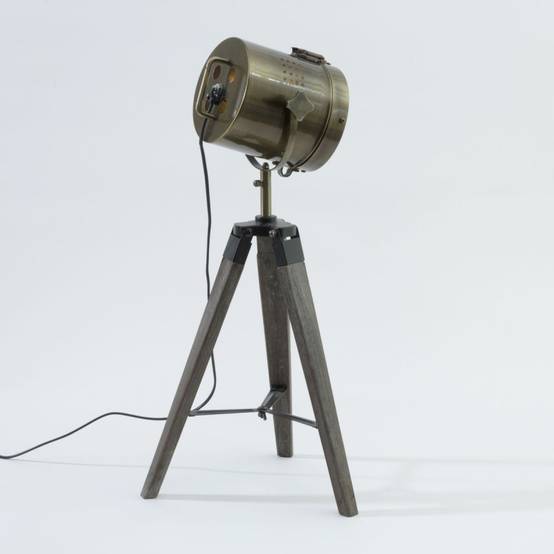 Lampe projecteur métal/bois Ebor Atmosphera - Image 2