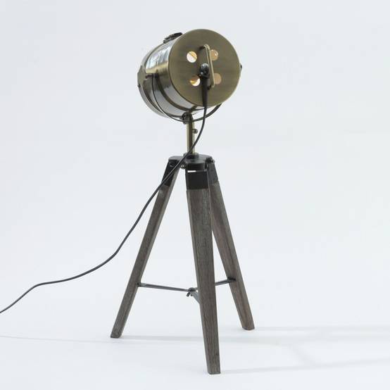 Lampe projecteur métal/bois Ebor Atmosphera - Image 3