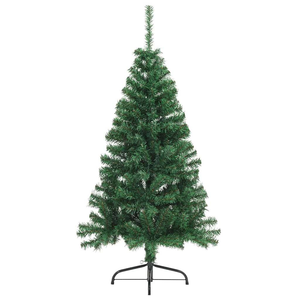 Sapin de Noël | Arbre de Noël artificiel pré-éclairé Vert 120 cm PVC Maison Chic - Image 5