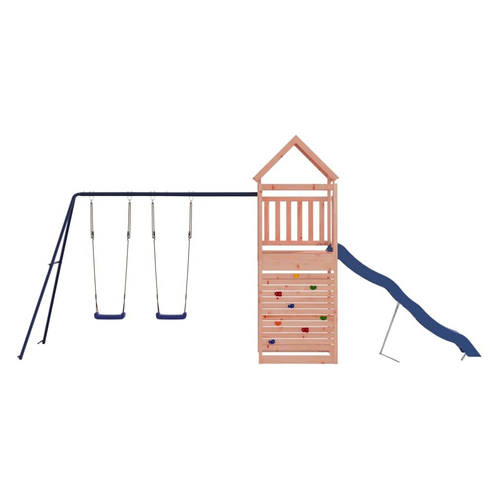 Helloshop26 - Aire de jeux d'extérieur balançoires toboggan portiques robuste jeux jardin 525 x 199 x 249 cm bois massif de douglas - Imagen 2