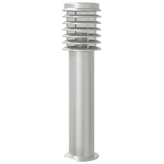 3 pcs Lampadaires de jardin - Lampadaires d'extérieur argenté 60 cm acier inoxydable - Image 6