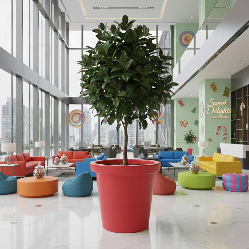 Pot de fleurs 420l delight - plast'up rotomoulage - Image 2