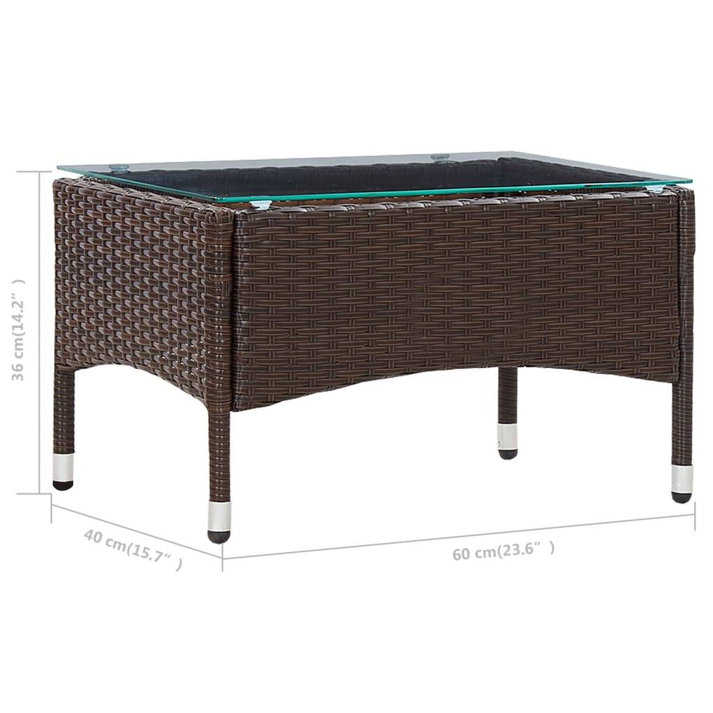 Vidaxl - Salon de jardin 4 pcs avec coussins Résine tressée Marron vidaXL 45811 - Imagen 3