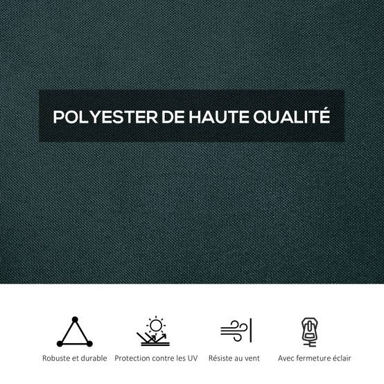 Outsunny - Lot 4 parois latérales pour tonnelle rigide 3x3m protection pluie/vent/soleil acier gris - Outsunny - Image 6