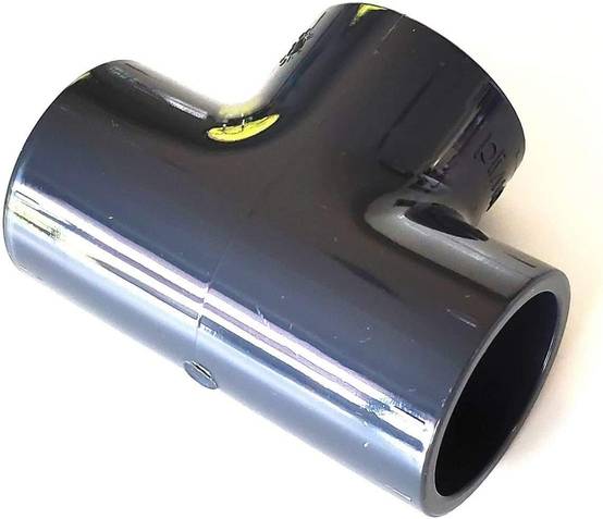 Fitt - Lot de 5 Té 90° PVC Pression – U / 32mm intérieur F/F/F PN16 / Manchon 32 mm pour Piscine, evécuation et arrosage/Tés égaux - Image 2