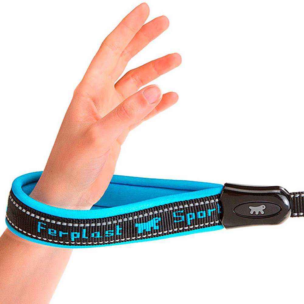 Ferplast - Ferplast Laisse chien SPORT DOG, Laisse de dressage pour chien taille grande, Mousqueton avec mécanisme magnétique, Poignée rembourrée, Coutures - Imagen 2