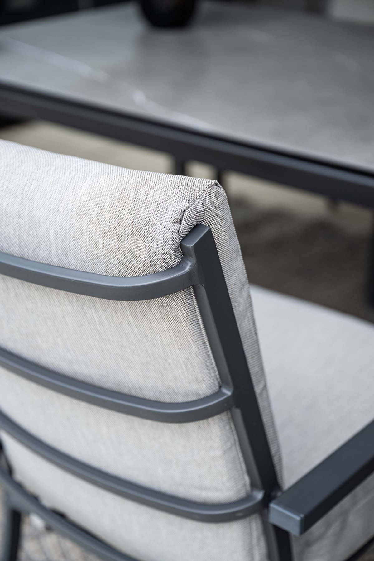 Garden Impressions - Fauteuil Sergio  noir charbon/ gris clair - Garden Impressions - Imagen 9
