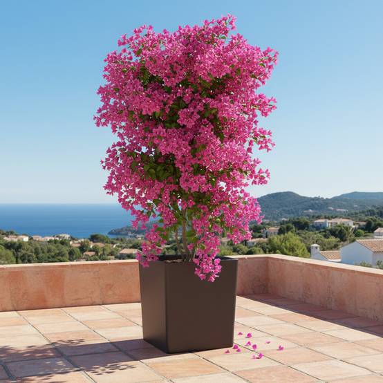 Pot de fleurs carré cubio h 50 cm-plast'up rotomoulage - Imagen 4
