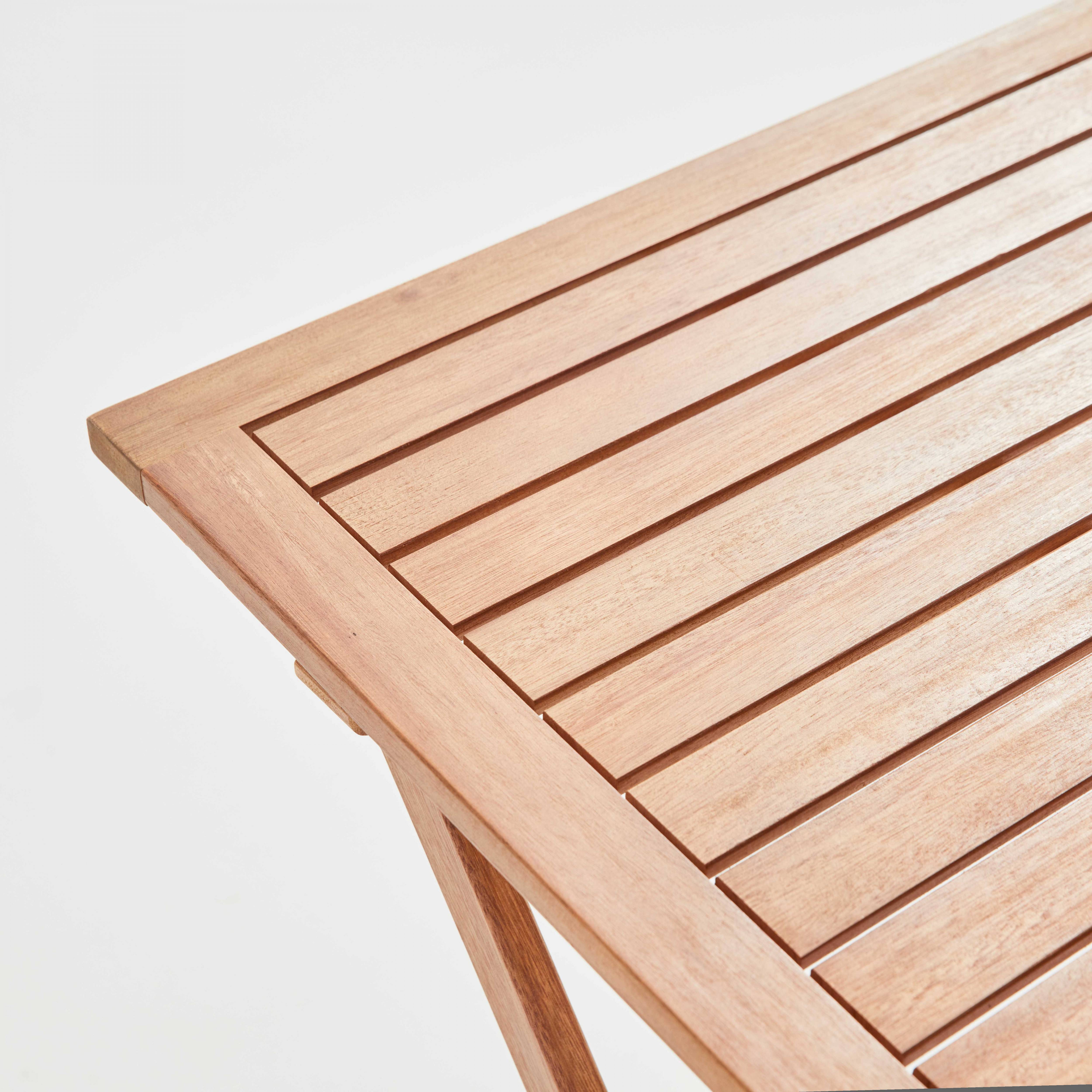 Oviala - Table bistrot pliante carrée et 2 chaises pliantes blanc Sete - Oviala - Imagen 6