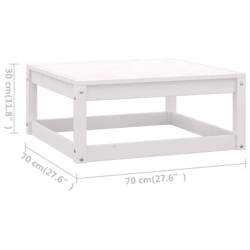 Helloshop26 - Salon de jardin meuble d'extérieur ensemble de mobilier 6 pièces avec coussins bois de pin massif blanc - Imagen 7