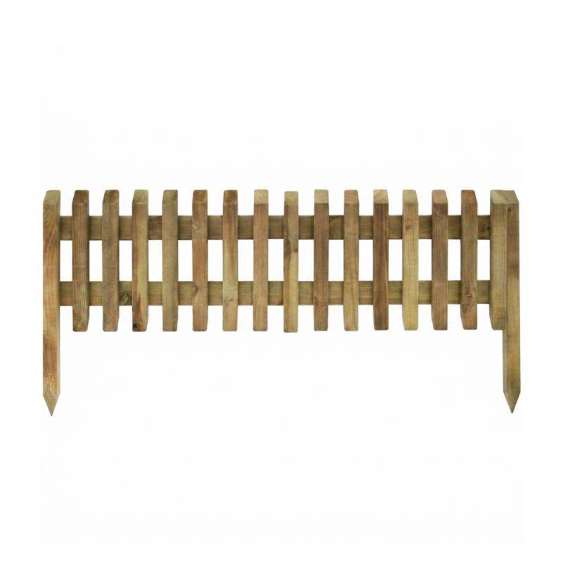 ART-GARDEN - Bordure de jardin en bois à planter - 112 x 28 cm - Image 1