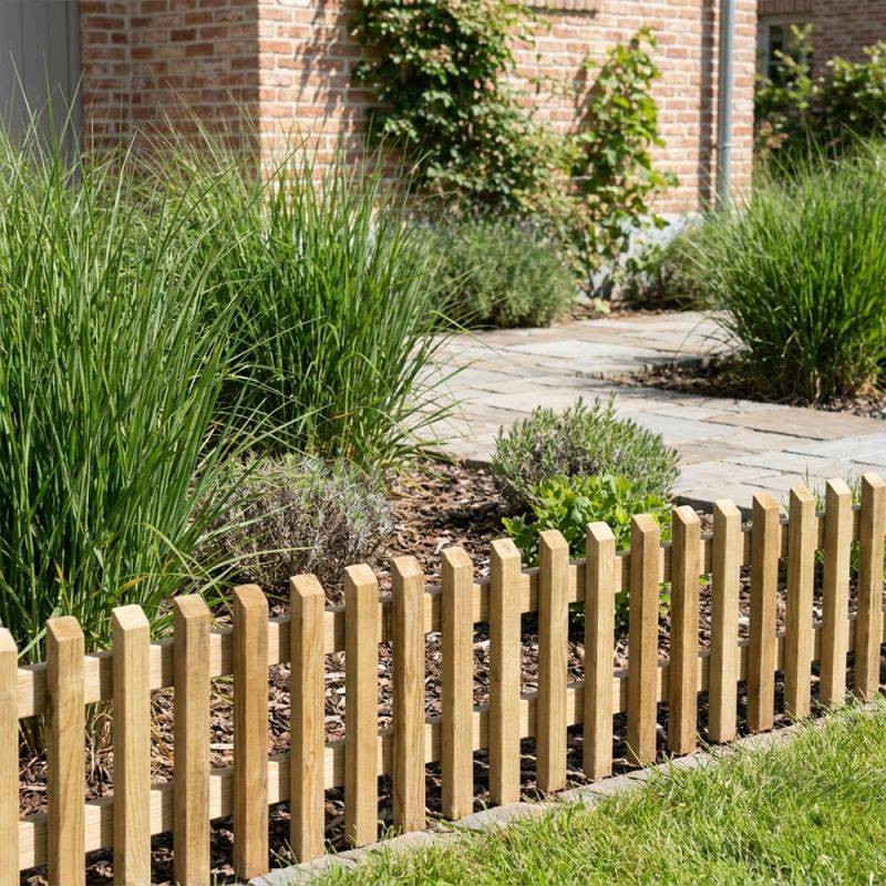 ART-GARDEN - Bordure de jardin en bois à planter - 112 x 28 cm - Image 6