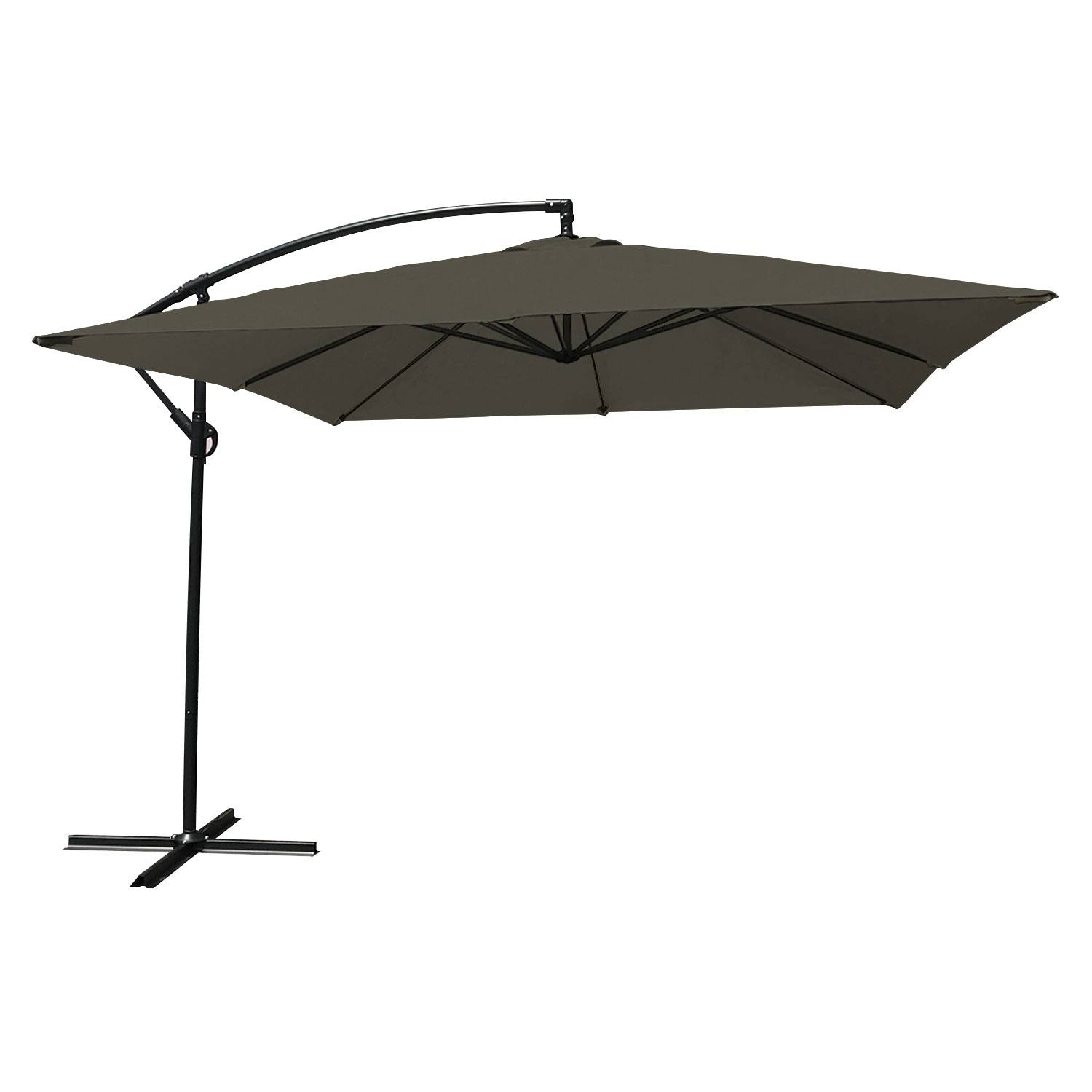 Happy Garden - Parasol déporté MOLOKAI carré 2,7x2,7m gris - HAPPY GARDEN - Imagen 1