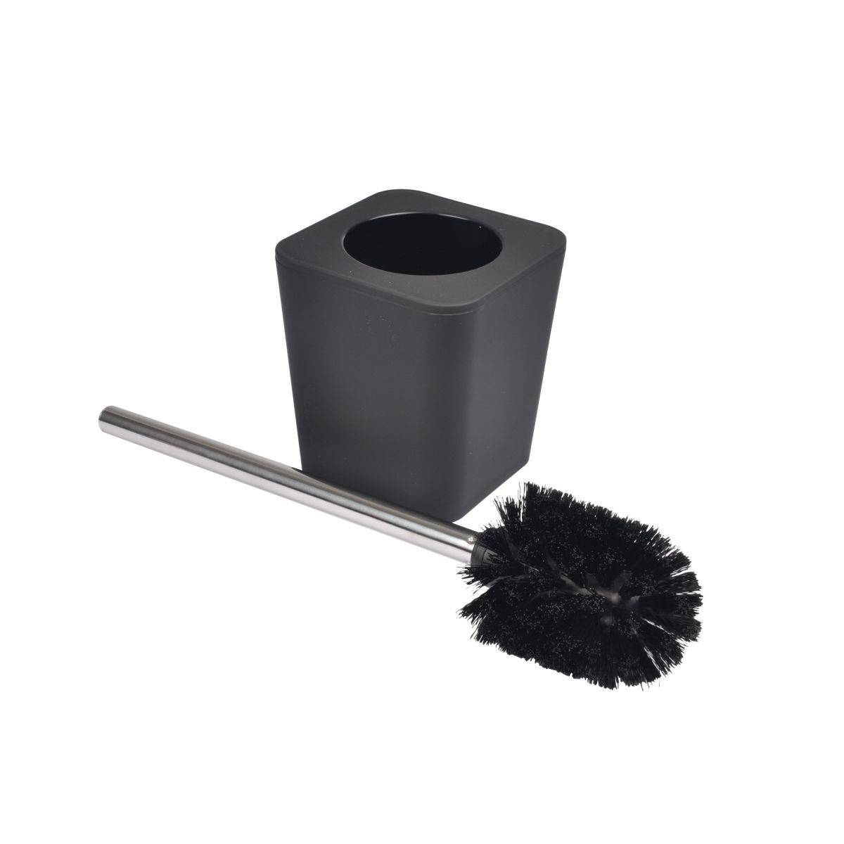 Brosse WC Soft Touch "Vitamine" 39cm Noir