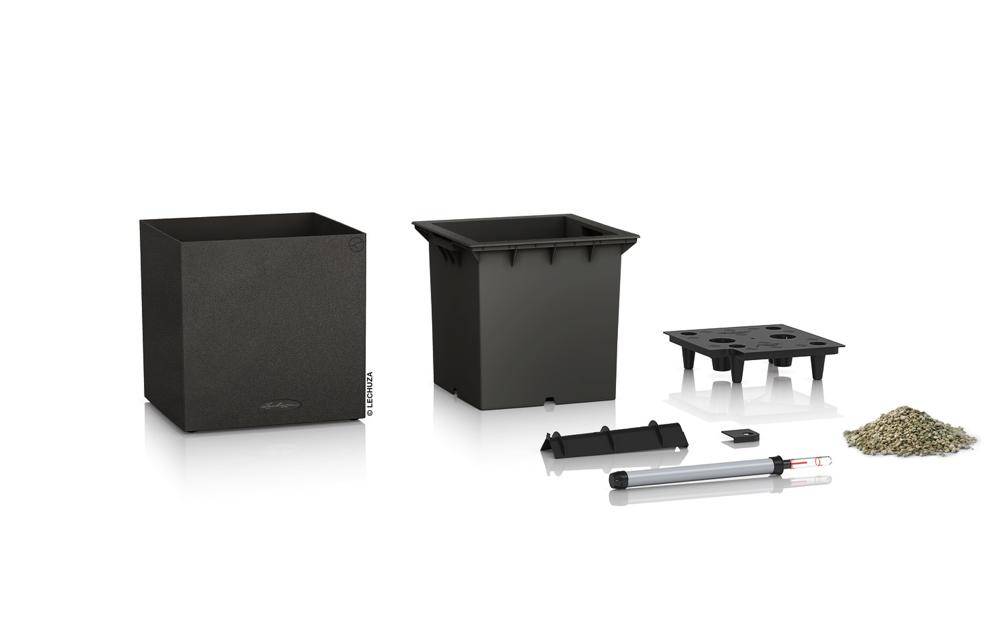 Lechuza - Pot Canto Color 30, noir graphite 3 L 30 cm Lechuza - Imagen 2