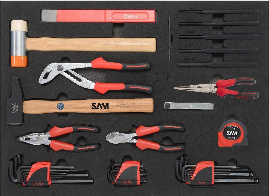Servante Servi 640 + 135 outils maintenance indus. SAM OUTILLAGE modules mousse - CPP-135M - Imagen 4