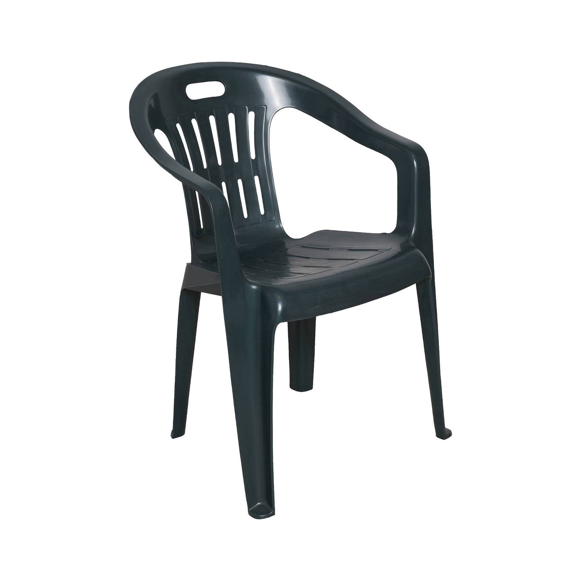 Dmora - Chaise d'extérieur Damorus, Siège de jardin, Chaise pour table à manger, Fauteuil d'extérieur, 100% Made in Italy, 56x55h78 cm, Vert - Dmora - Imagen 1