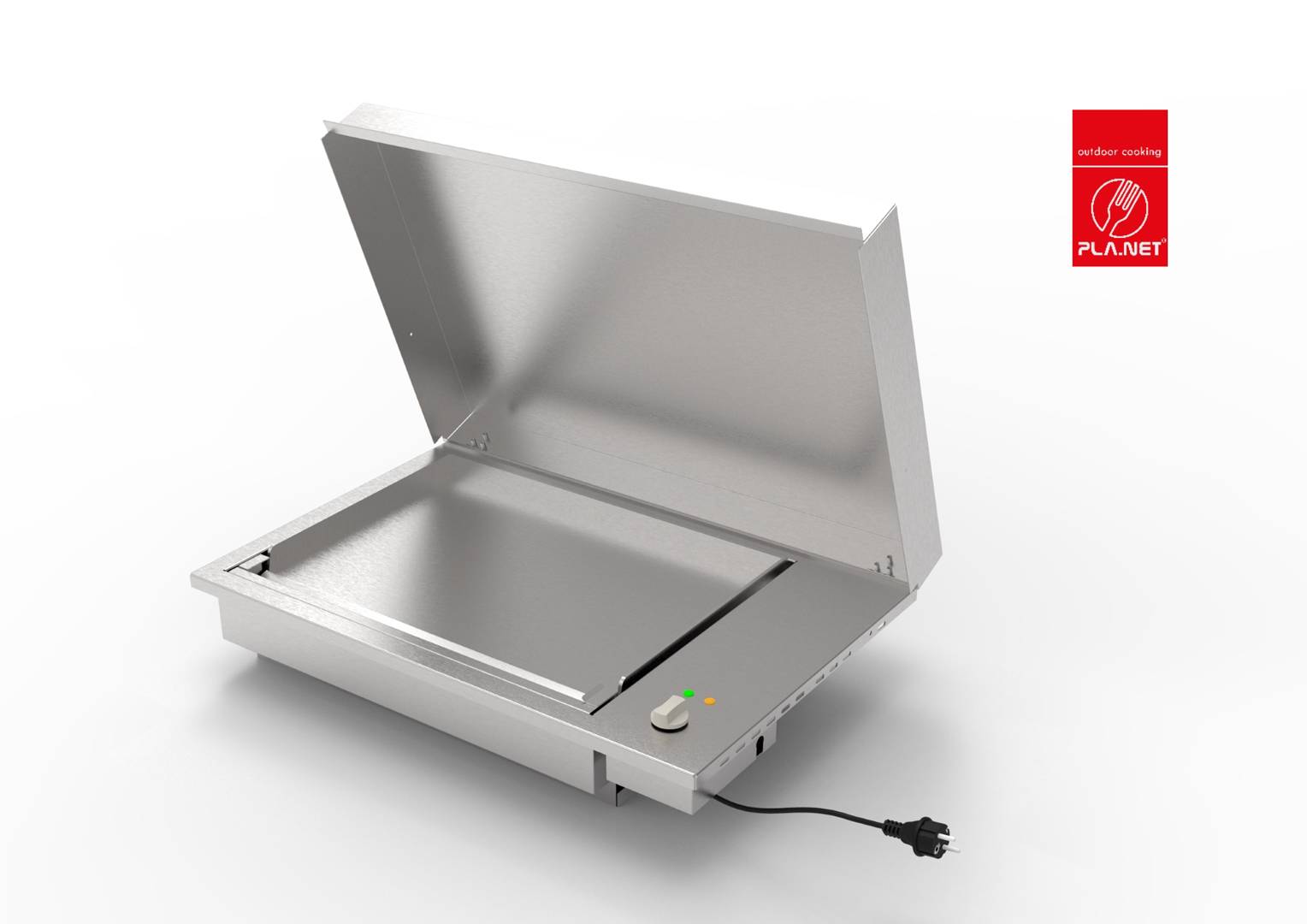 Plancha Planet - Plancha OASI 55 ELEC Lisse + couvercle - Image 1