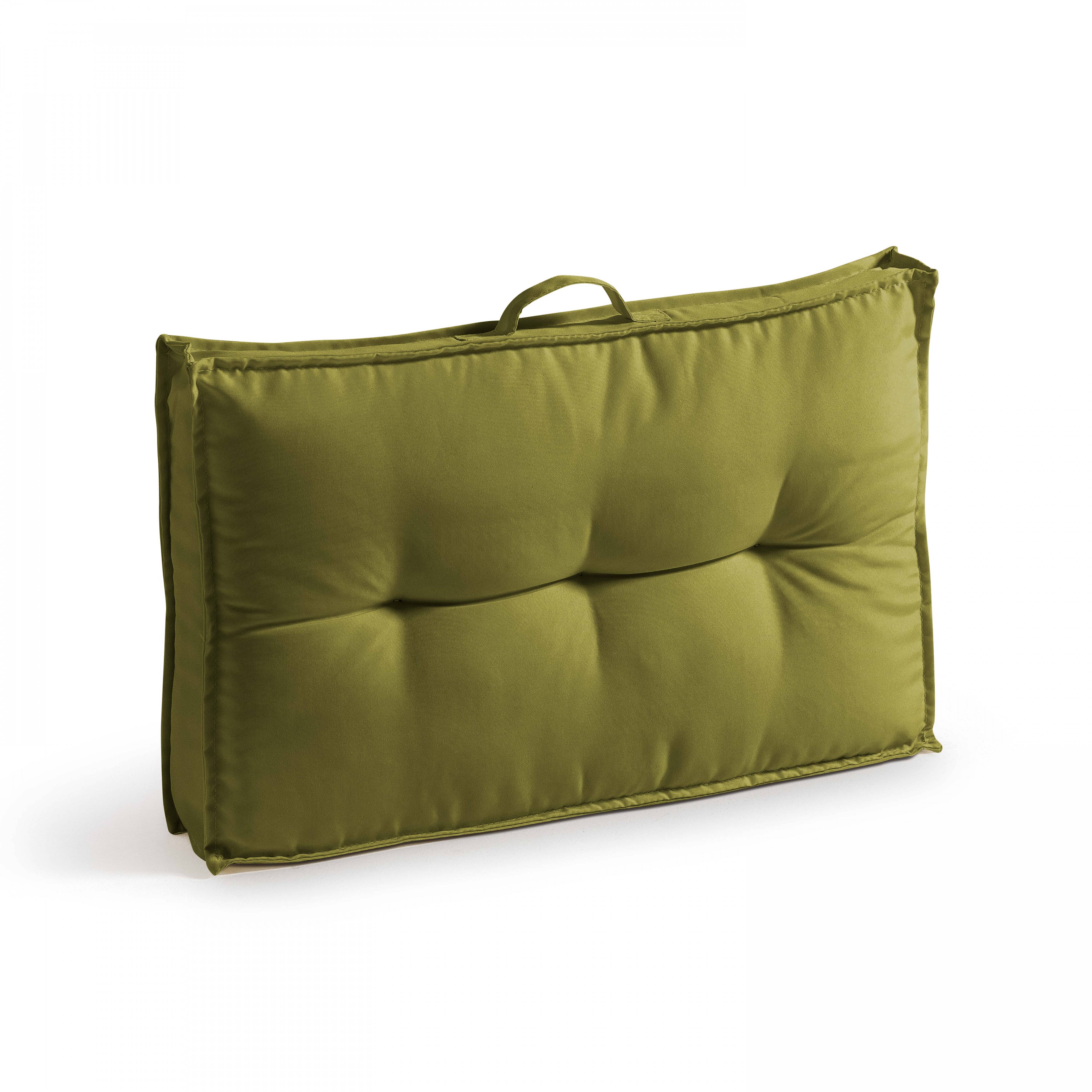 Oviala - Coussin d'extérieur matelassé vert 60 x 40cm Cuzco - Oviala - Imagen 1