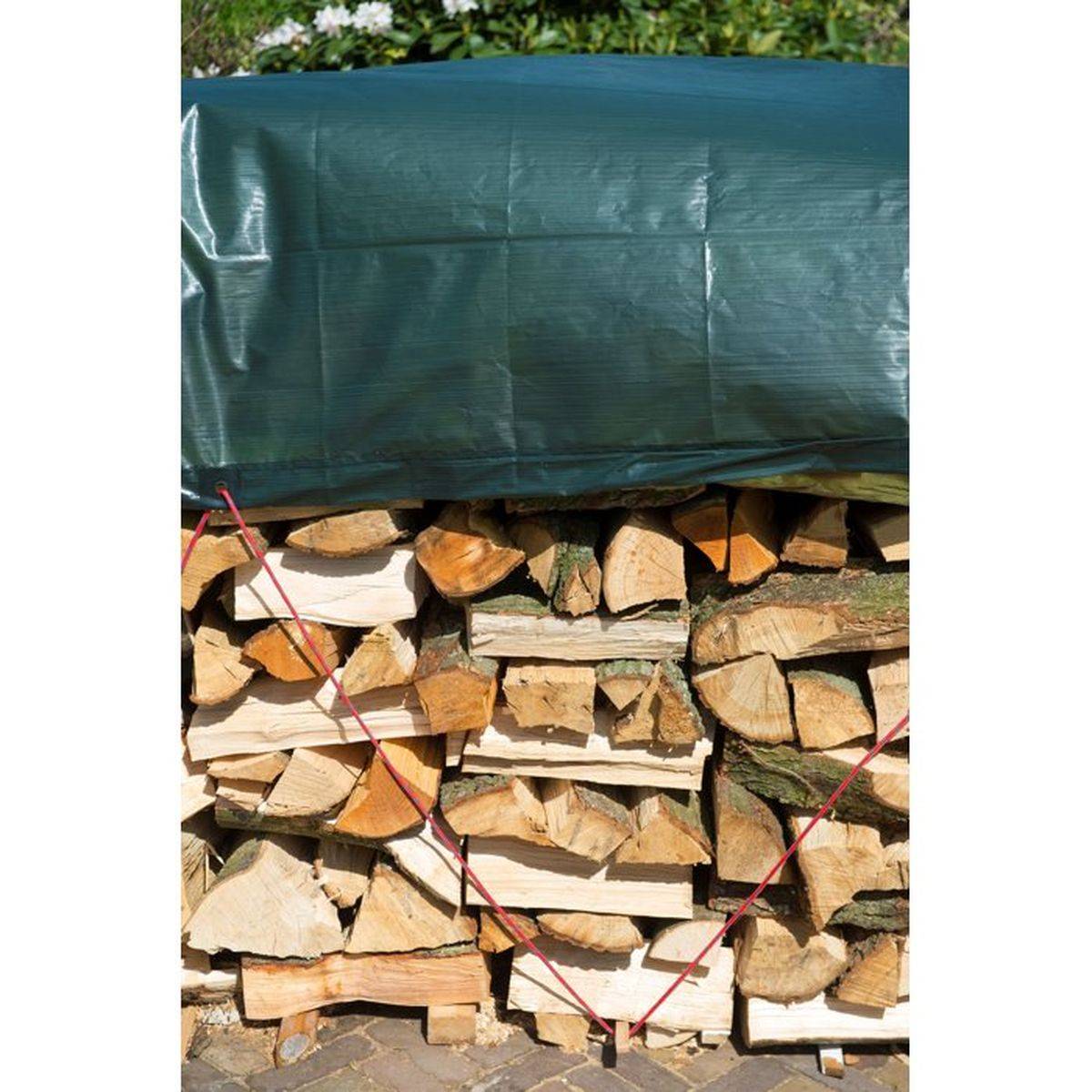 Bâche de protection pour tas de bois, Dimensions 4 x 3 m - Imagen 4