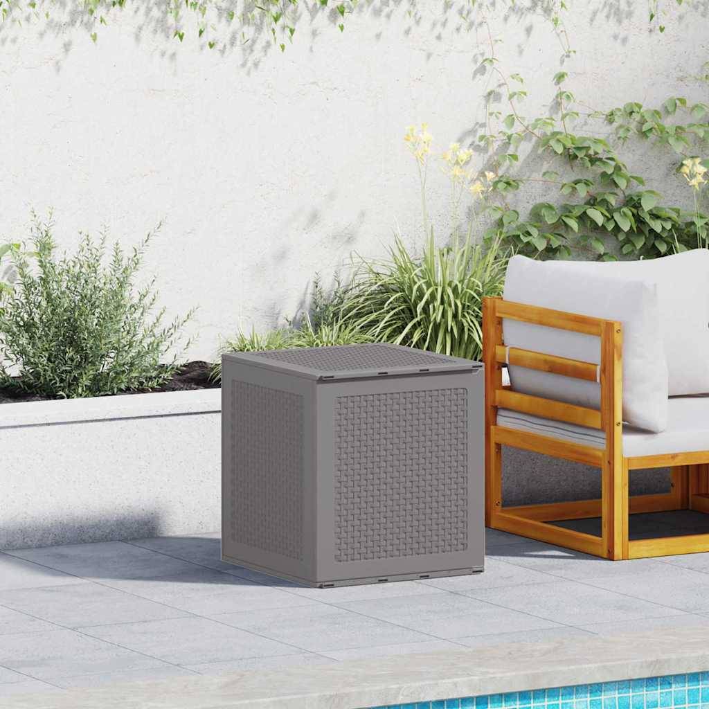 Coffre d'Extérieur Compact en Polypropylène pour Rangement Coussins Outils Gris Clair 55 cm – ComfortXL Outdoor Living - Image 1