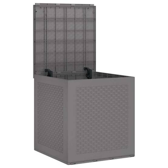 Coffre d'Extérieur Compact en Polypropylène pour Rangement Coussins Outils Gris Clair 55 cm – ComfortXL Outdoor Living - Image 5