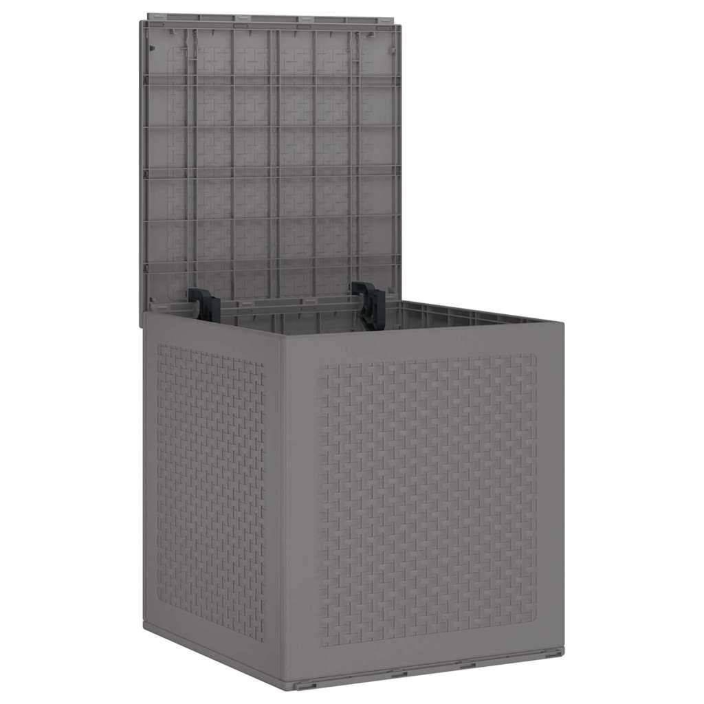 Coffre d'Extérieur Compact en Polypropylène pour Rangement Coussins Outils Gris Clair 55 cm – ComfortXL Outdoor Living - Image 5