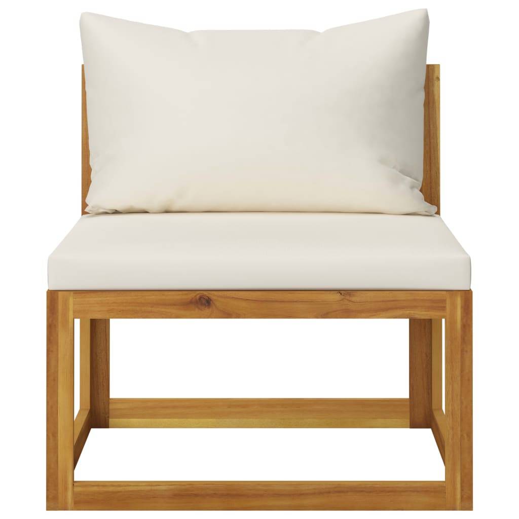 Vidaxl - Salon de jardin 6 pcs avec coussins Bois d'acacia solide vidaXL 45915 - Imagen 8