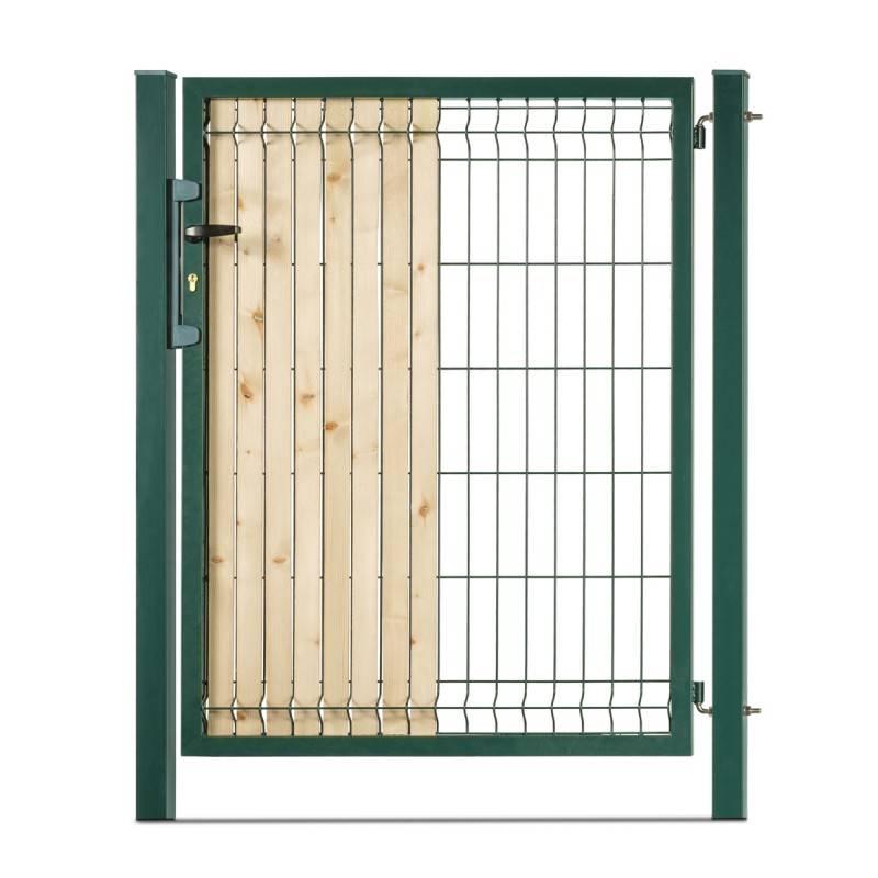 Portillon grillagé en acier galvanisé maille 200 x 50 occultable passage 1m x H 1m60 Vert - Easy Clôture - Imagen 2