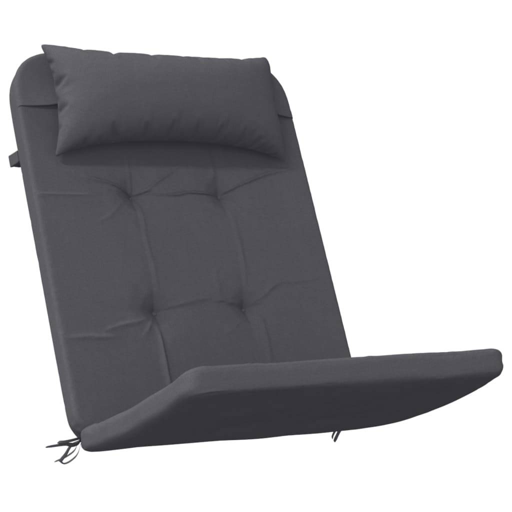 Coussins de chaise adirondack tissu oxford anthracite 126 x 58 x 4.5 cm - PANGIVO - Image 3