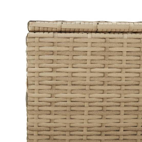 Coffre de Rangement Jardin Résine Tressée avec Roues et Poignée Beige 190L – ComfortXL Outdoor Living - Image 9