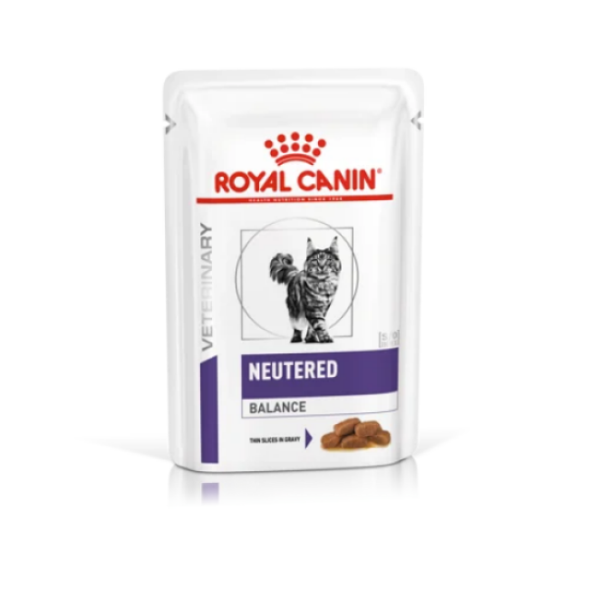 Royal Canin - Royal Canin Neutered Weight Balance : bouchées en sauce pour chat - 12 Sachets 85 g
