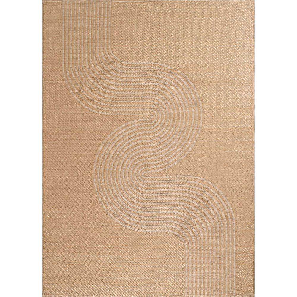 Jardindeco - Tapis extérieur en polypropylène Spargi 1743 beige 180 x 280 cm - Imagen 3