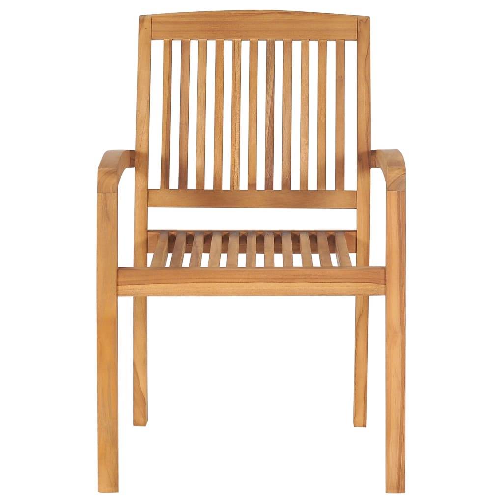 Maison Chic - Lot de 2 Chaises de jardin et coussins - Chaises d'extérieur - Fauteuils de jardin rouge Bois teck massif - Image 5