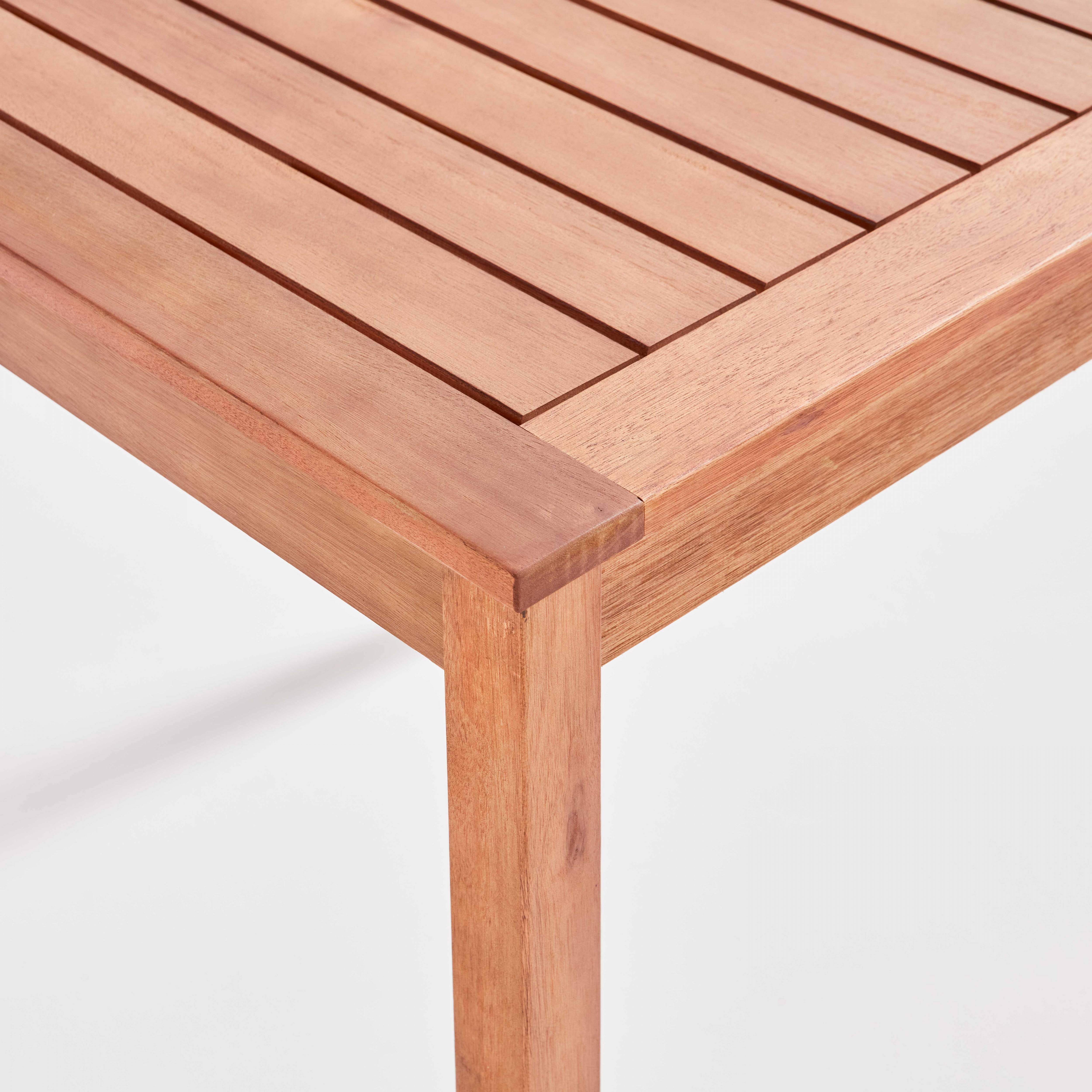 Oviala - Table et 2 chaises pliantes en bois d'eucalyptus Sete - Oviala - Imagen 5