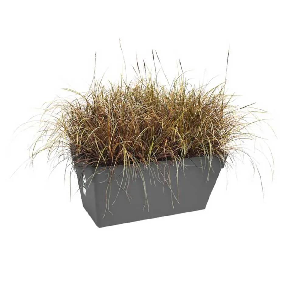 Elho - Lot de 2Jardinières 70 cm Elho® - Gris - Réservoir intégré - Image 3