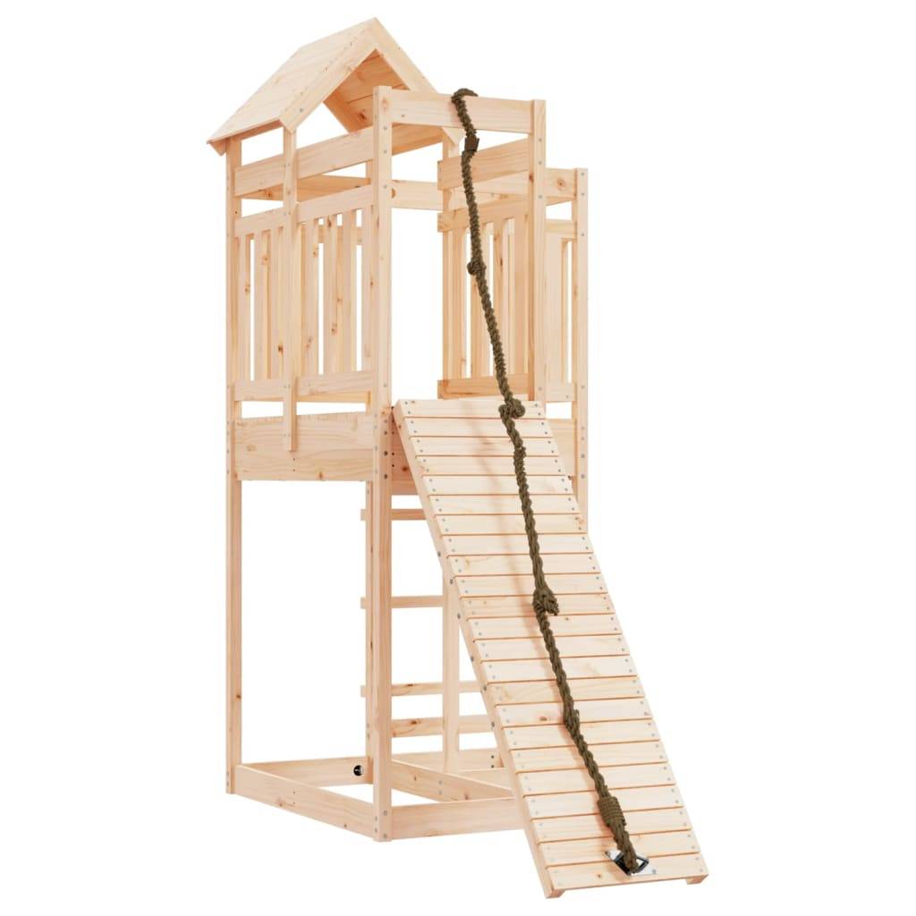 Helloshop26 - Maisonnette de jeu avec mur d'escalade 107 x 196 x 238 cm bois massif de pin - Imagen 1