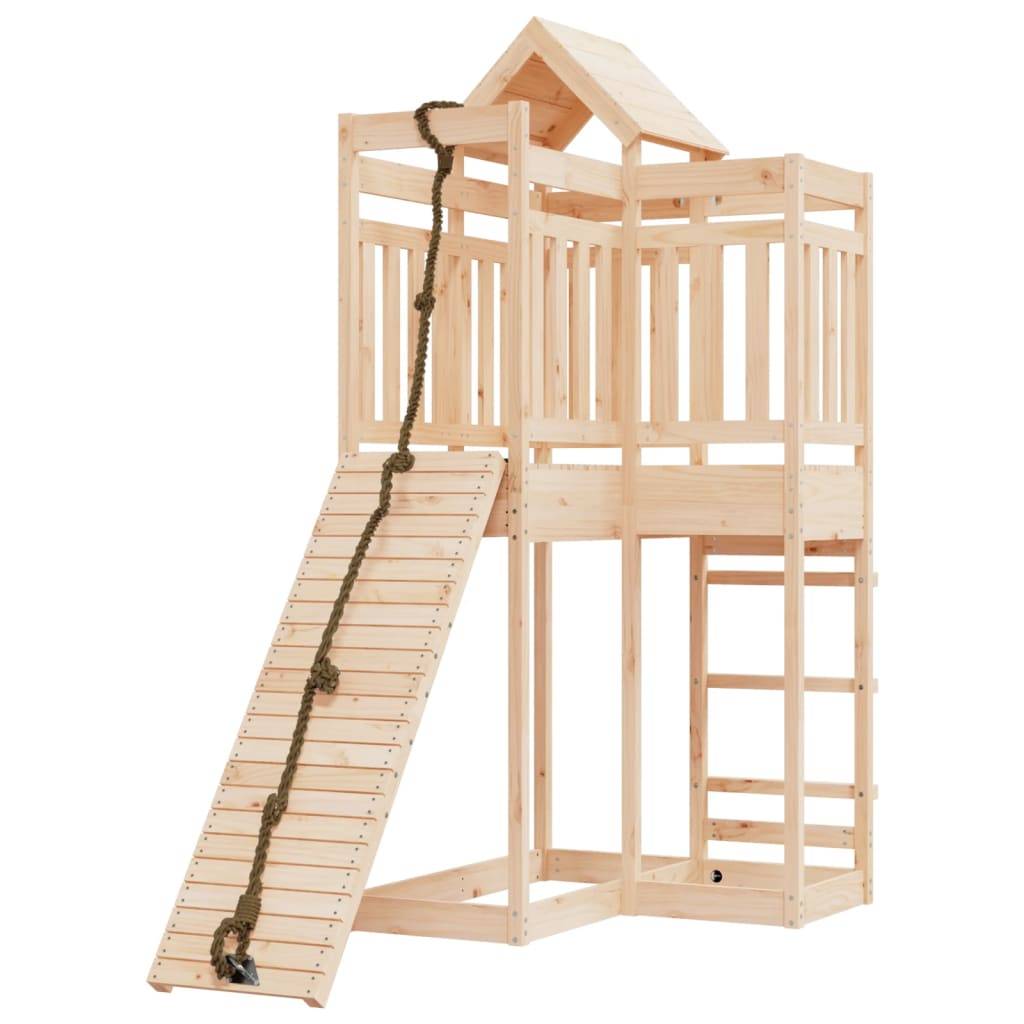 Helloshop26 - Maisonnette de jeu avec mur d'escalade 107 x 196 x 238 cm bois massif de pin - Imagen 2