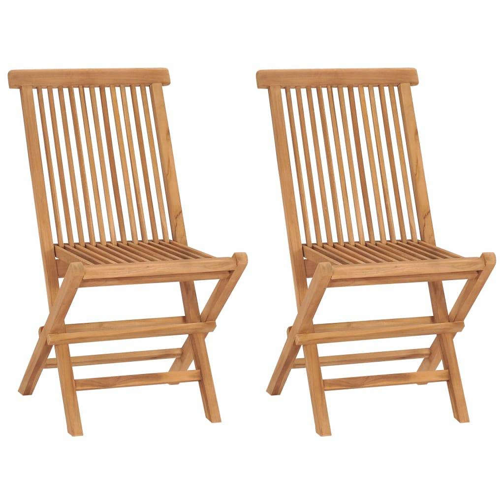 Maison Chic - Ensemble de 3 pcs table de jardin avec chaises - mobilier de jardin Bois de teck massif - Image 4