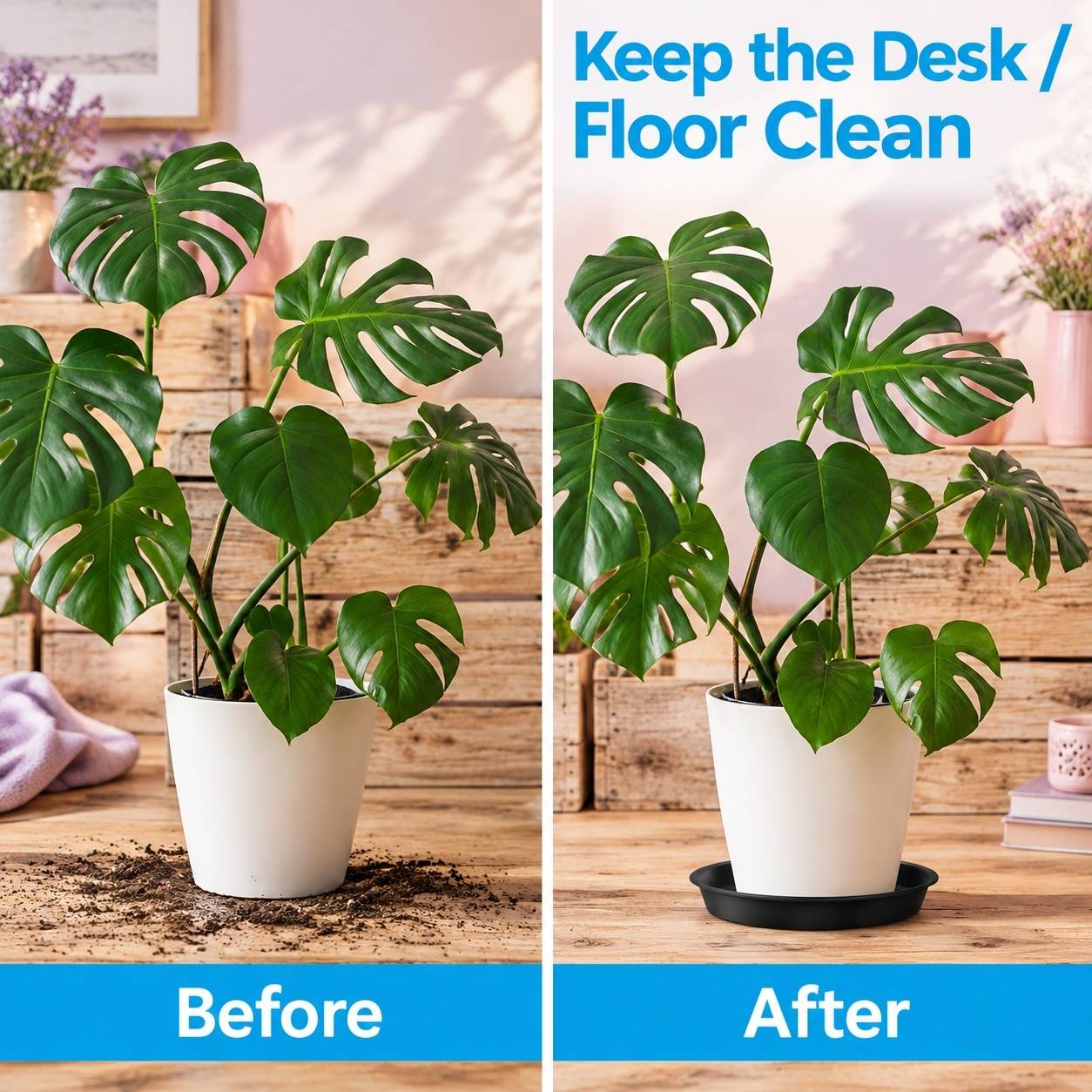 Soucoupes de Plantes Lot de 5 pour Pots Intérieur Extérieur Résistantes PP Épaisses - Image 5
